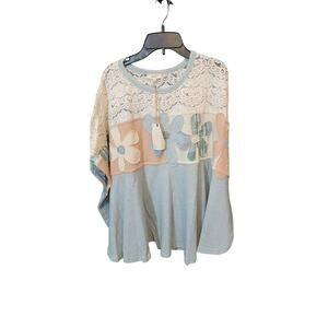 Easel Patchwork knit top